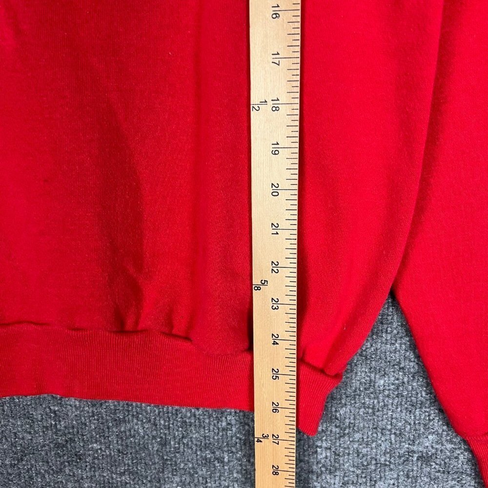 Vintage healthknit sweatshirt Bear‎ Fluffy Women's Crewneck Size XL USA MADE - Picture 6 of 7